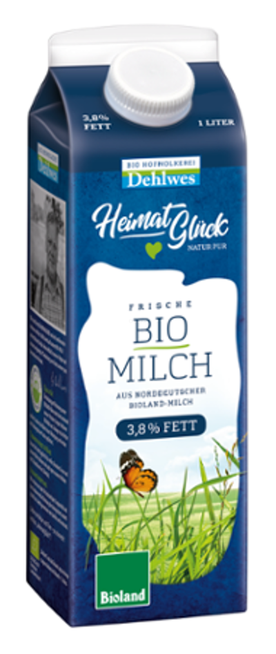 Produktfoto zu Milch, Bioland, Tetra Pak, 1l