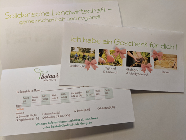 Gutschein Solawi