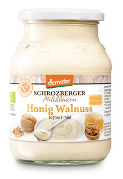 Produktfoto zu Demeter Joghurt Honig Walnuss