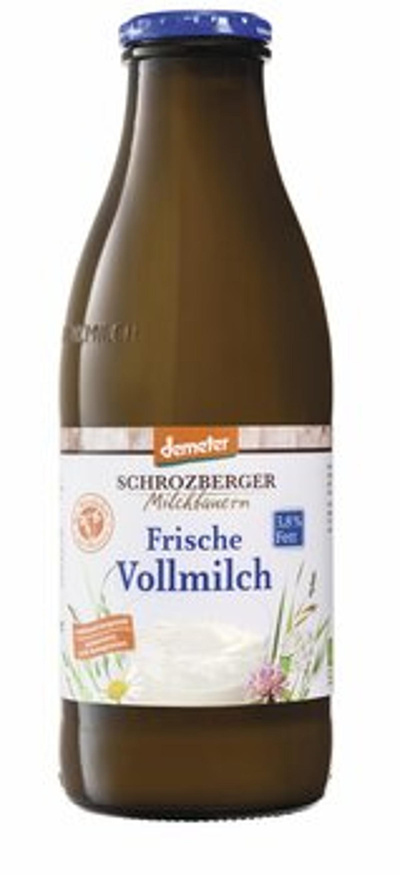 Produktfoto zu Milch, Demeter, Flasche, 1l