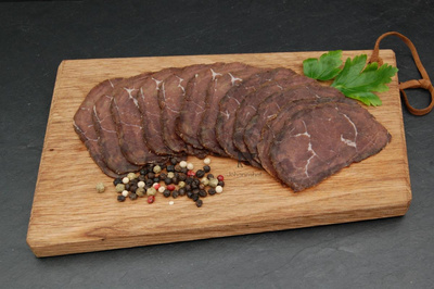 Produktfoto zu Rinderschinken in Scheiben