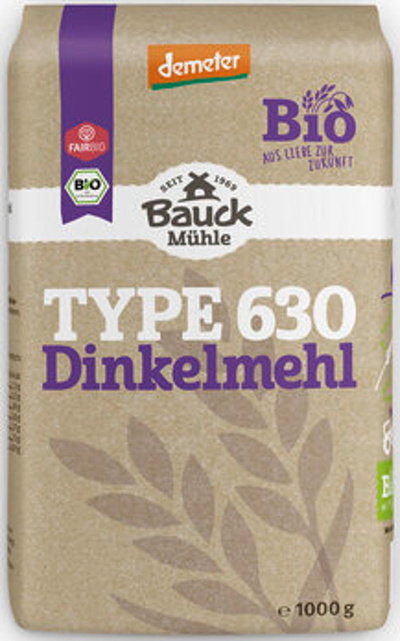 Produktfoto zu Dinkelmehl Hell Type 630