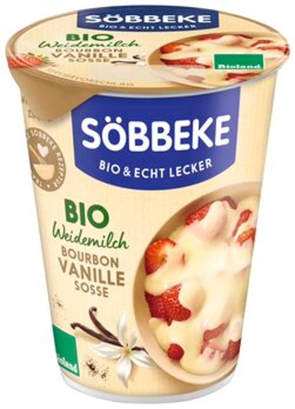 Produktfoto zu Bourbon Vanille-Soße mit Sahne