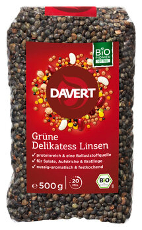 Produktfoto zu Grüne Delikatess-Linsen