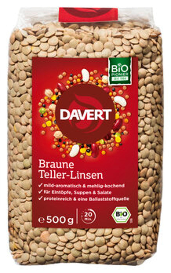 Produktfoto zu Braune Teller-Linsen